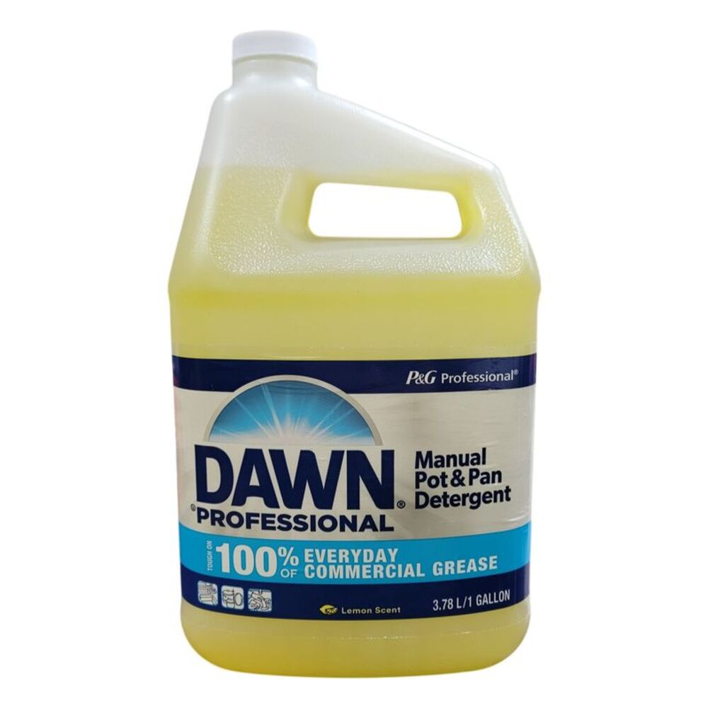 Dawn Professional Manual Pot and Pan Detergent Dish Soap, Lemon, 1 gal.